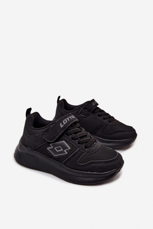 Zapatillas infantiles con velcro LOTTO SOBRIO 2601571K negras