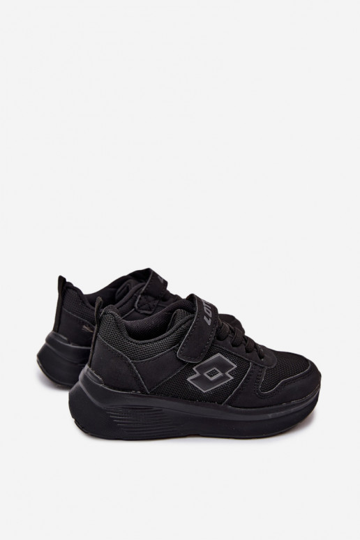 Zapatillas infantiles con velcro LOTTO SOBRIO 2601571K negras
