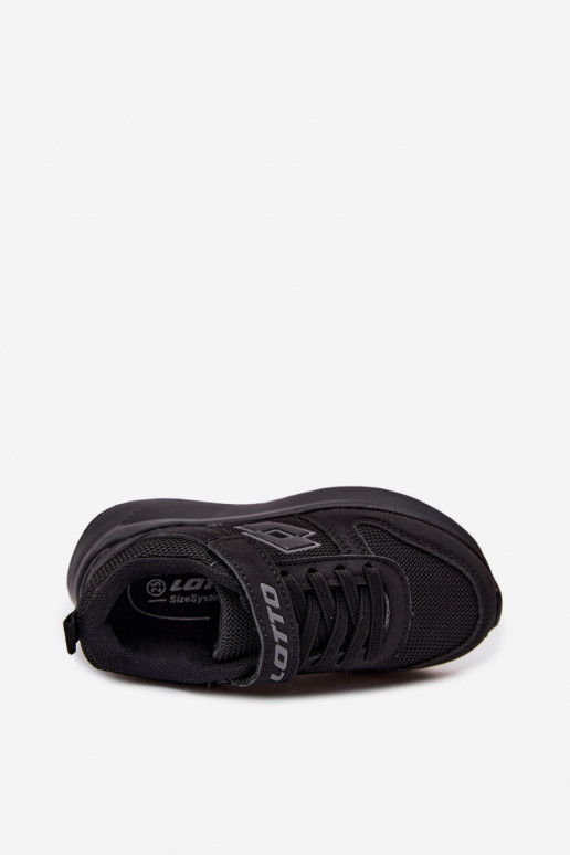Zapatillas infantiles con velcro LOTTO SOBRIO 2601571K negras