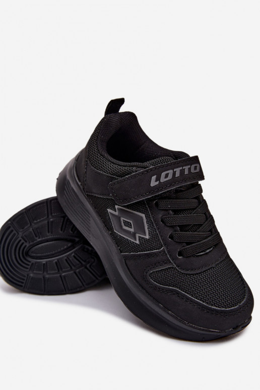 Zapatillas infantiles con velcro LOTTO SOBRIO 2601571K negras