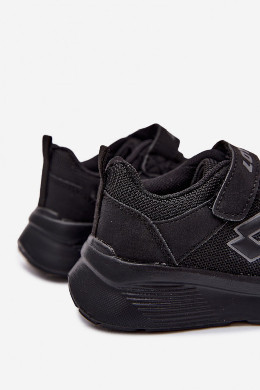 Zapatillas infantiles con velcro LOTTO SOBRIO 2601571K negras