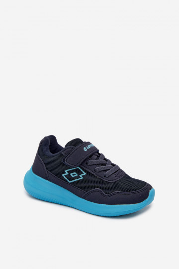 Zapatillas infantiles con velcro LOTTO 2600002K CONNEECT azul oscuro