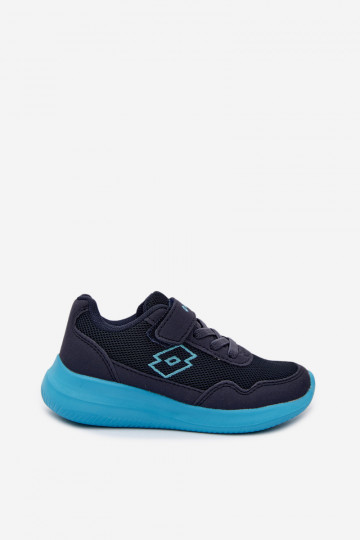 Zapatillas infantiles con velcro LOTTO 2600002K CONNEECT azul oscuro 2