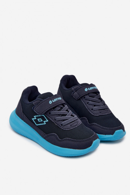 Zapatillas infantiles con velcro LOTTO 2600002K CONNEECT azul oscuro