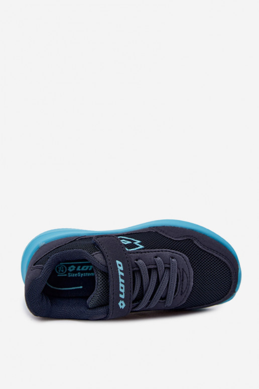 Zapatillas infantiles con velcro LOTTO 2600002K CONNEECT azul oscuro