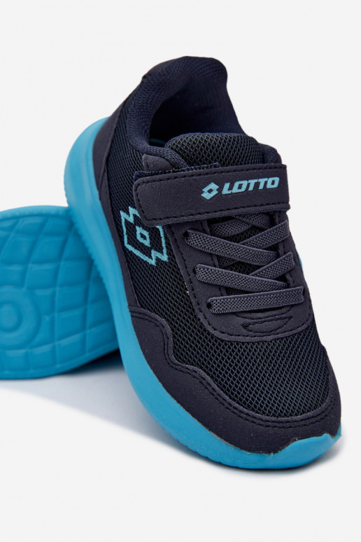 Zapatillas infantiles con velcro LOTTO 2600002K CONNEECT azul oscuro