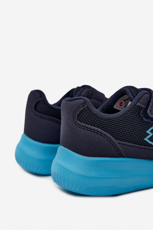 Zapatillas infantiles con velcro LOTTO 2600002K CONNEECT azul oscuro