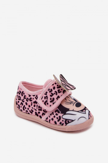 Chanclas infantiles con velcro MINNIE MOUSE rosas