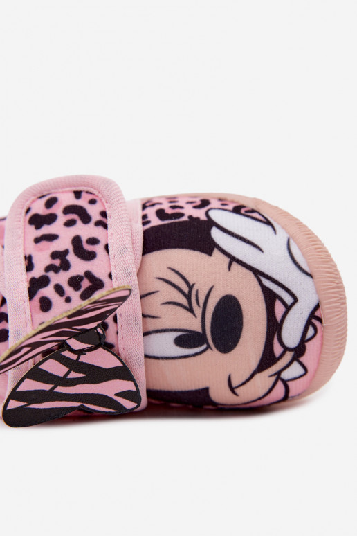 Chanclas infantiles con velcro MINNIE MOUSE rosas