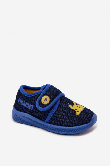 Chanclas para niños con velcro Pikachu azul oscuro