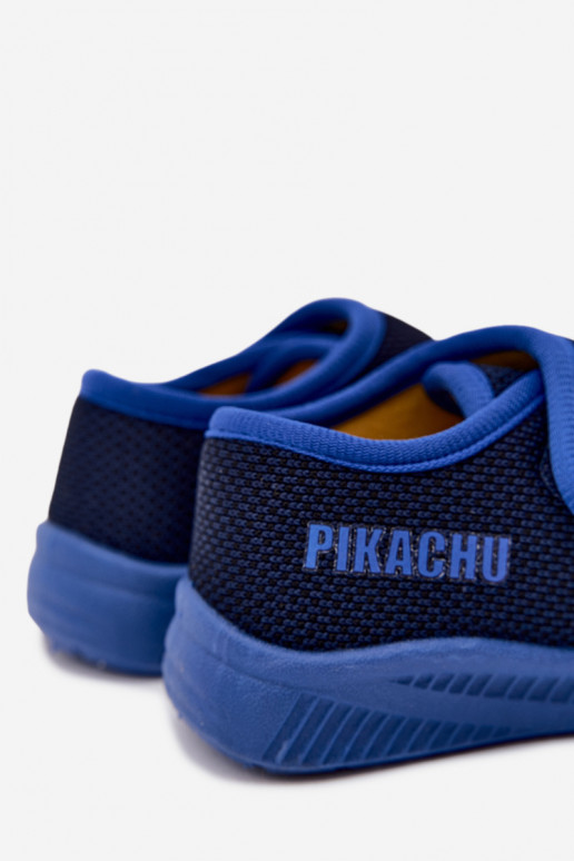 Chanclas para niños con velcro Pikachu azul oscuro