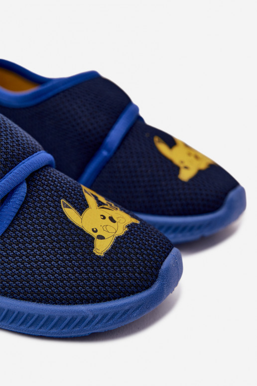 Chanclas para niños con velcro Pikachu azul oscuro