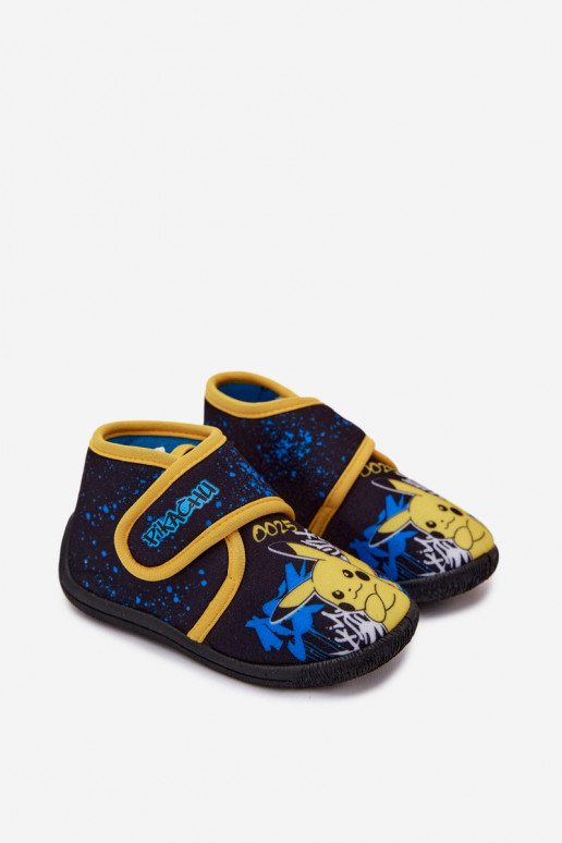 Chanclas para niños con velcro Pikachu amarillas