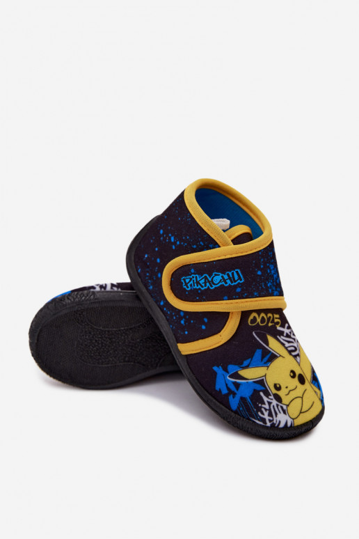 Chanclas para niños con velcro Pikachu amarillas