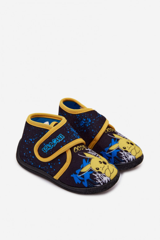 Chanclas para niños con velcro Pikachu amarillas