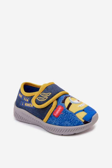 Chanclas infantiles Minions azul-amarillo