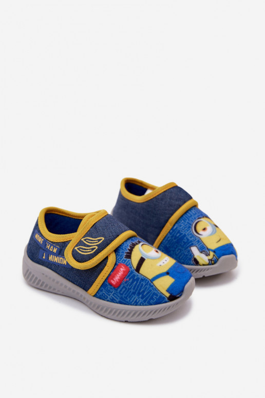 Chanclas infantiles Minions azul-amarillo