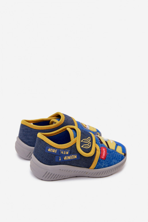 Chanclas infantiles Minions azul-amarillo