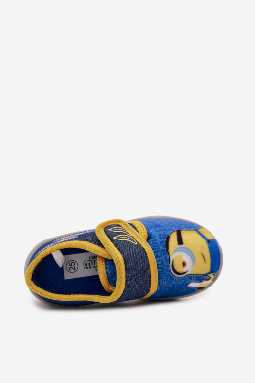 Chanclas infantiles Minions azul-amarillo
