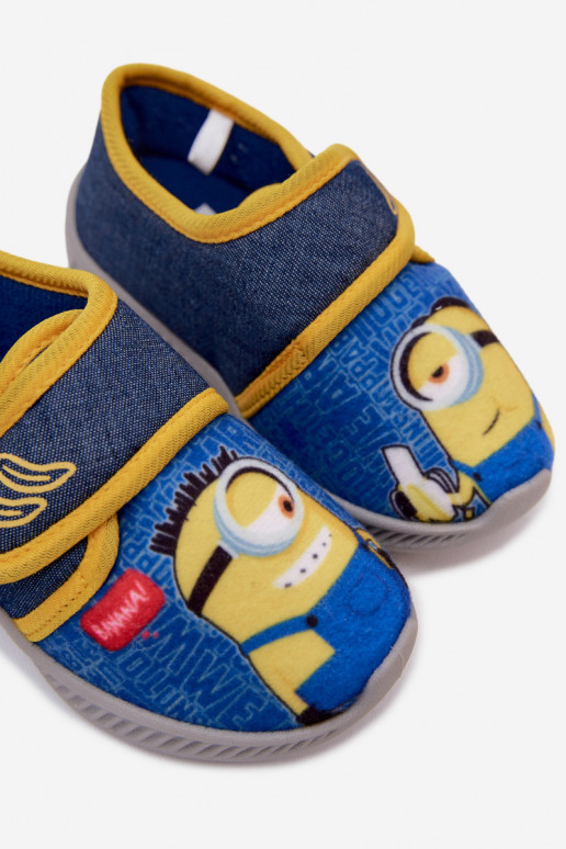 Chanclas infantiles Minions azul-amarillo