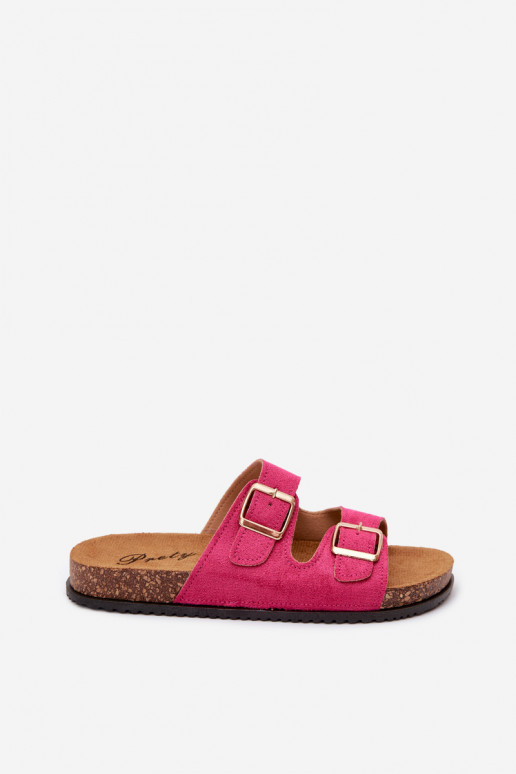 Zapatillas de mujer rosas con hebillas Brigid