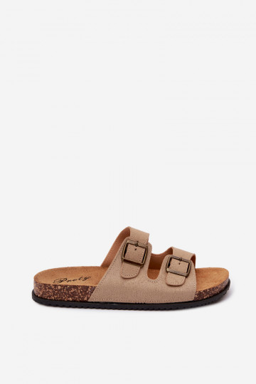 Zapatillas de hombre color arena con hebillas Ruby 2