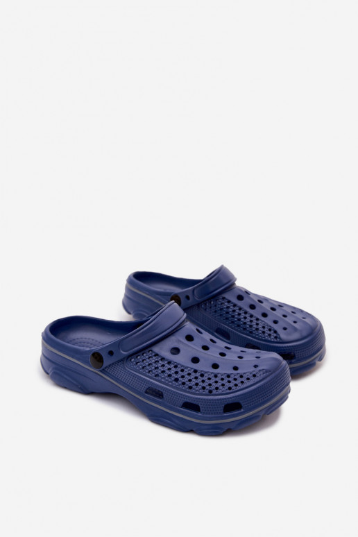 Zuecos ligeros azul oscuro para hombres Landry