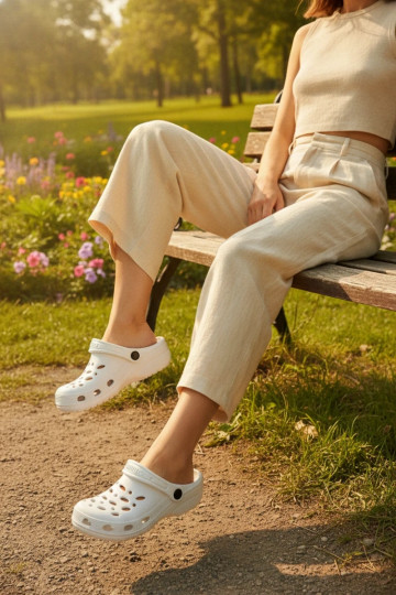 Zuecos ligeros blancos para mujeres Parker 2