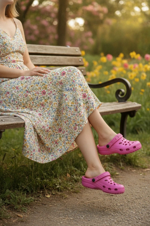 Zuecos ligeros rosas para mujeres Parker