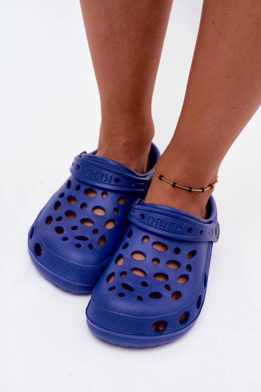 Zuecos ligeros azul oscuro para mujeres Parker