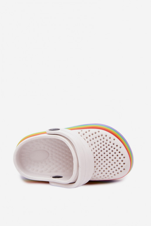 Zuecos ligeros blancos para niños con correas Tansy