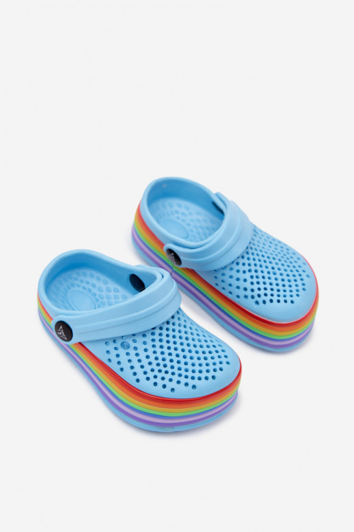 Zuecos ligeros azules para niños con correas Tansy
