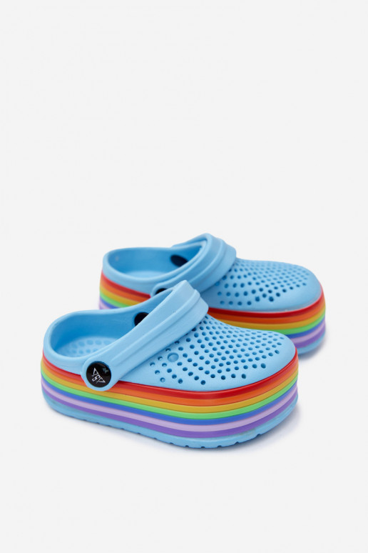 Zuecos ligeros azules para niños con correas Tansy