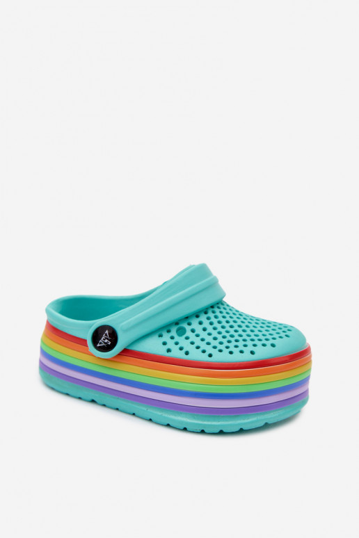 Chanclas ligeras turquesas para niños con correas Tansy
