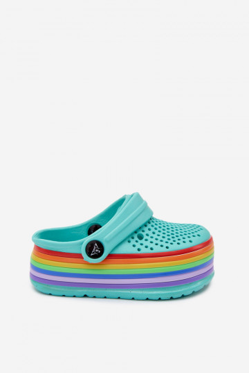 Chanclas ligeras turquesas para niños con correas Tansy 2