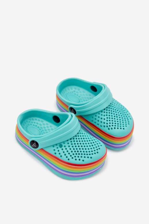 Chanclas ligeras turquesas para niños con correas Tansy