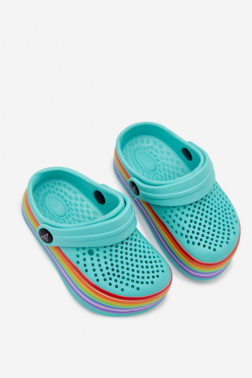 Chanclas ligeras turquesas para niños con correas Tansy