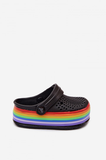 Chanclas ligeras negras para niños con correas Tansy 2