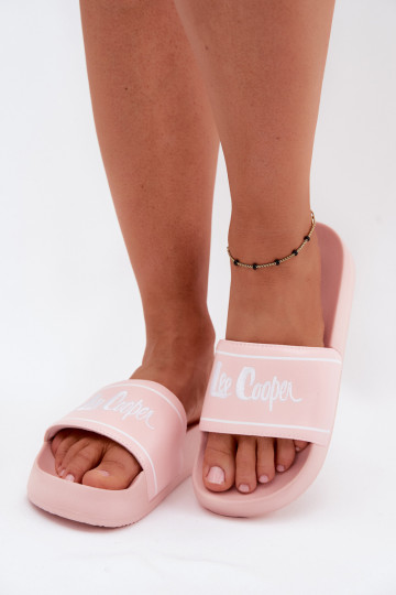 Chanclas rosas para mujer con plataforma Lee Cooper