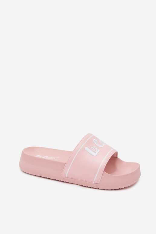 Chanclas rosas para mujer con plataforma Lee Cooper