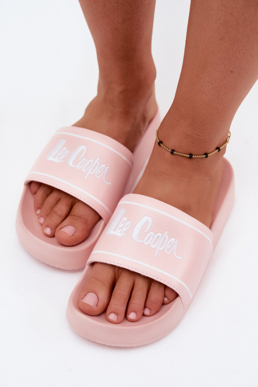 Chanclas rosas para mujer con plataforma Lee Cooper