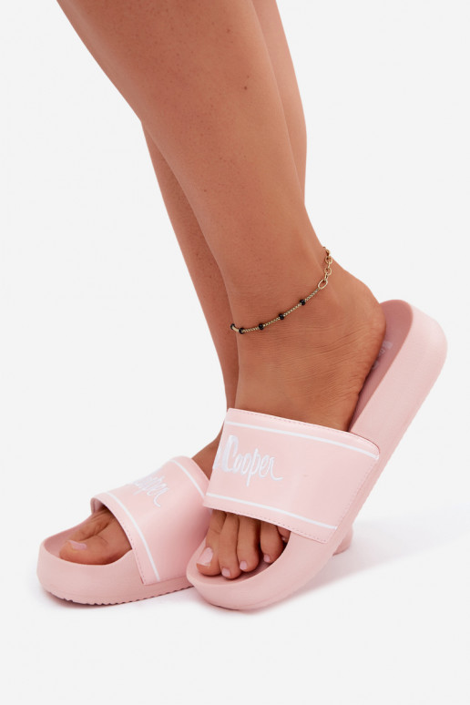 Chanclas rosas para mujer con plataforma Lee Cooper