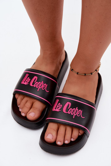 Chanclas negras para mujer con plataforma Lee Cooper 2