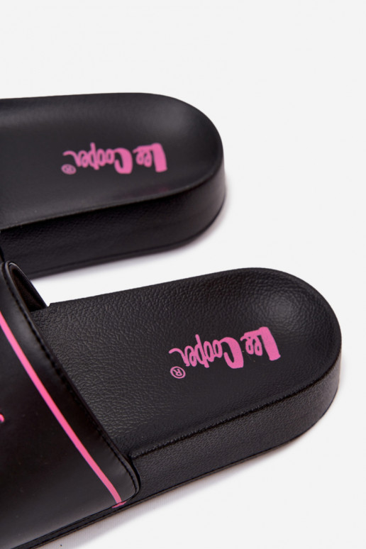 Chanclas negras para mujer con plataforma Lee Cooper