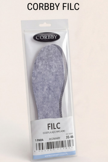 Corby FILC | Plantillas antideslizantes cálidas de fieltro.