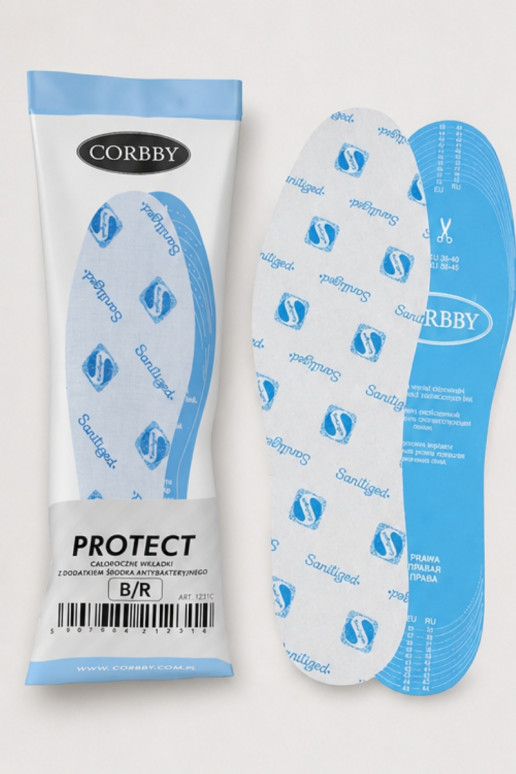 Plantillas Corbby PROTECT con agente antibacteriano.