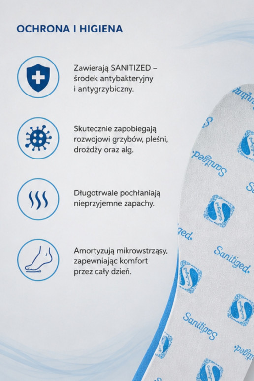 Plantillas Corbby PROTECT con agente antibacteriano.