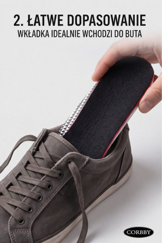 Corbby ALU NEGRO Plantillas tricapa con lámina de aluminio.