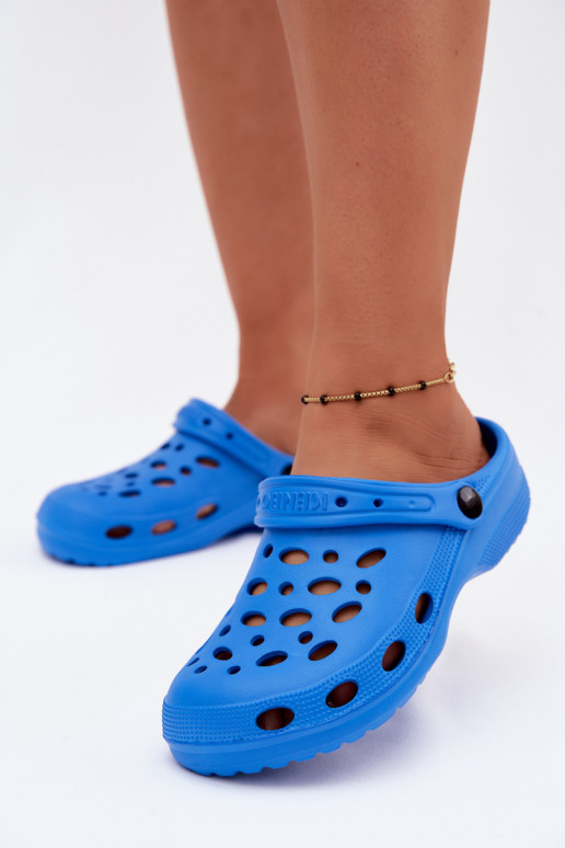 Zuecos ligeros azules para mujeres Parker