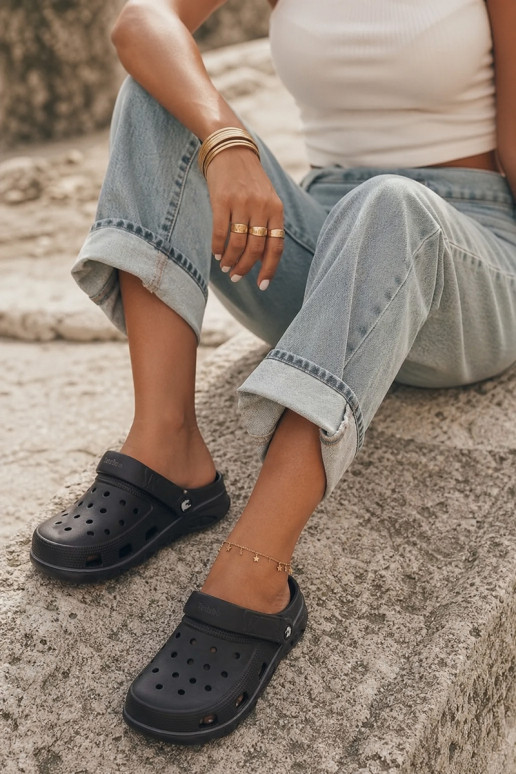 Zuecos ligeros negros para mujeres Parker